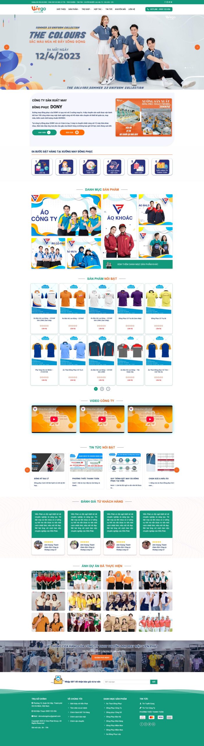 Ảnh Giao Diện Website May Đồng Phục Chuyên Nghiệp: Tối Ưu SEO, Đón Đầu Xu Hướng 2026