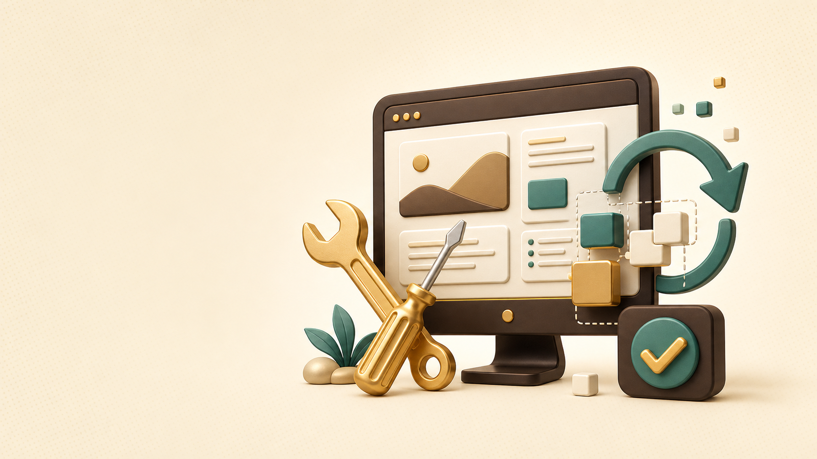 Minh họa Sửa lỗi và nâng cấp website